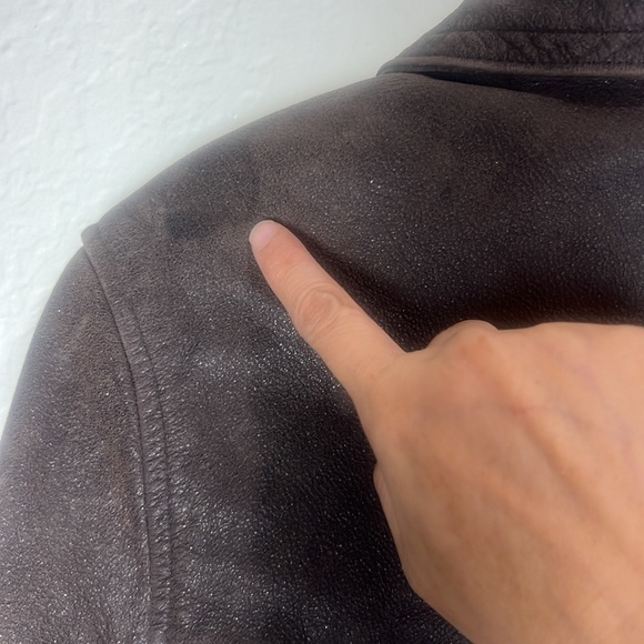 Vintage Genuine Leather Jacket | Brown | Size XL | Oversized Fit - Picture 6 of 13